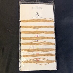 Stealth Stone 8 piece Beige String Bracelets women men